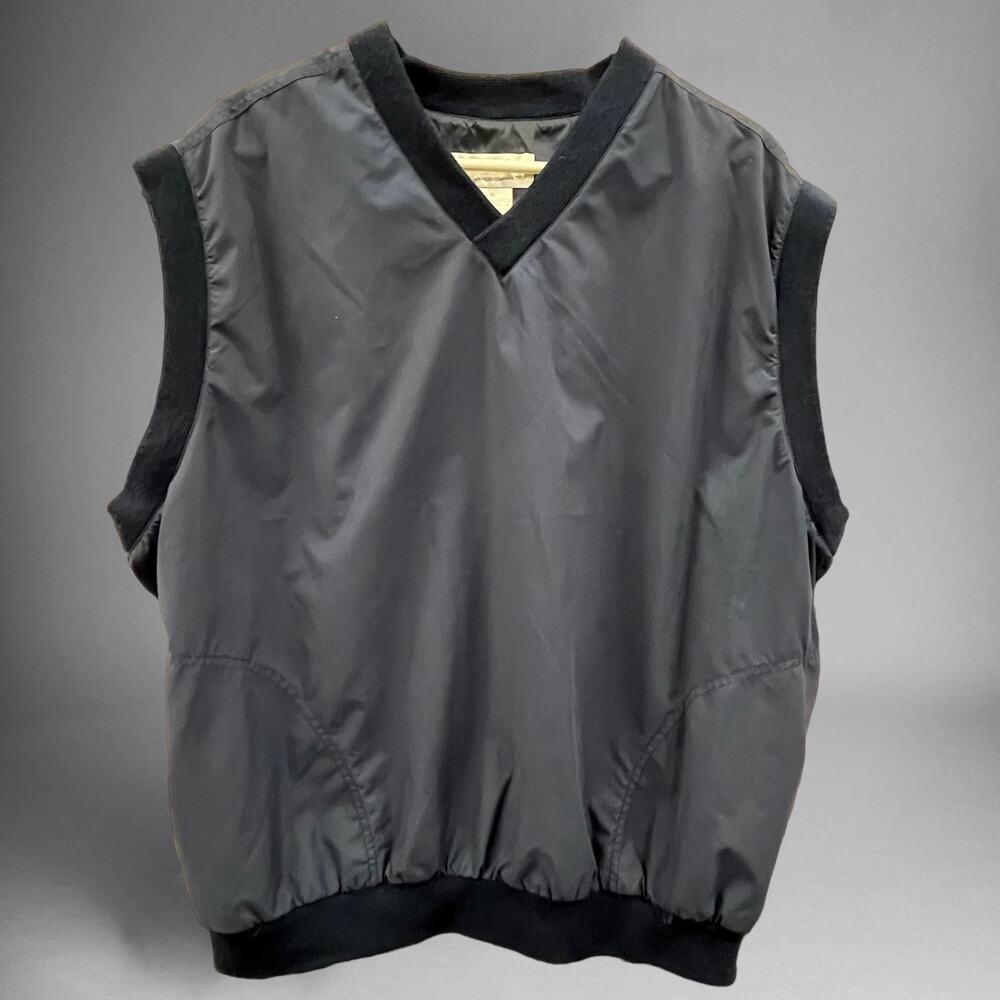 Vintage Sahara Vest Performance Pockets Windbreaker Grandpa Preppy Academia XL